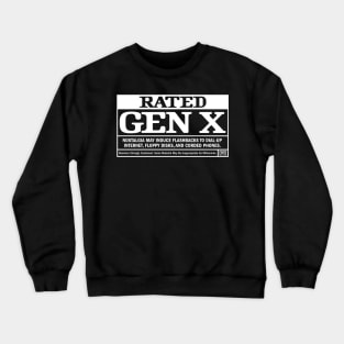 Rated Gen X: Retro Nostalgia - Dial Up and Corded Phones Crewneck Sweatshirt